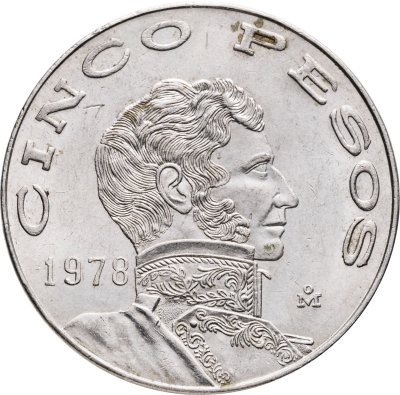 купить Мексика 5 песо (pesos) 1978