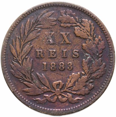 купить Португалия 20 рейс (reis) 1883