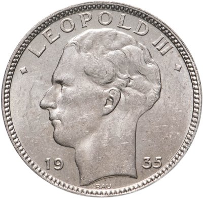 купить Бельгия 20 франков (francs) 1935