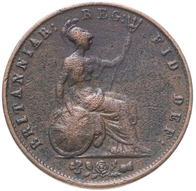 купить Великобритания 1/2 пенни (penny) 1853