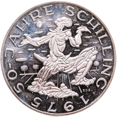 купить Австрия 100 шиллингов (shillings) 1975 "50 лет шиллингу"