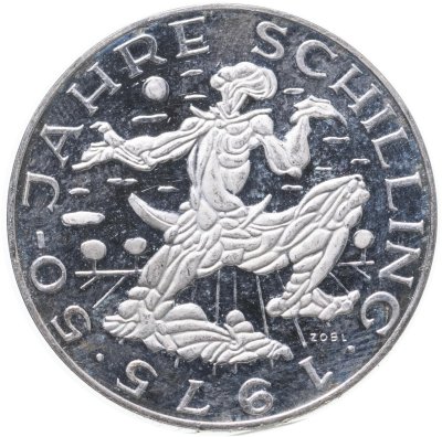 купить Австрия 100 шиллингов (shillings) 1975 "50 лет шиллингу"