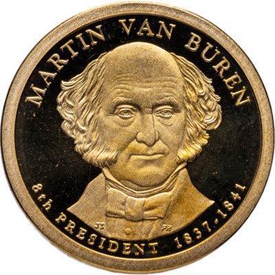 купить США 1 доллар (dollar) 2008 S Proof "Мартин Ван Бюрен (8-й президент США)" знак монетного двора "S" - Сан-Франциско