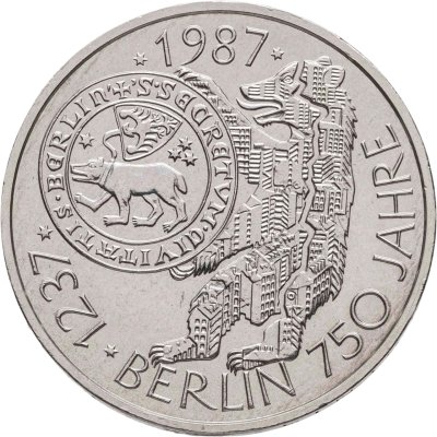 купить Германия 10 марок 1987 "750 лет городу Берлин"