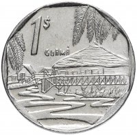 Купить Куба 1 песо (peso) 1994-2012