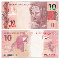 купить Бразилия 10 реалов 2010 (Pick 254c)