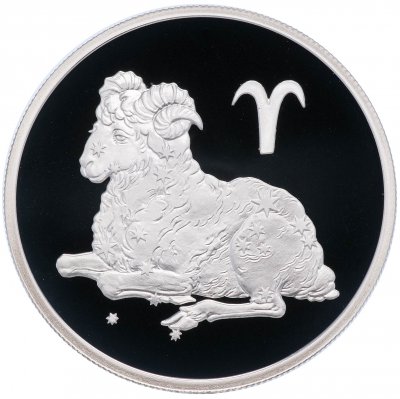купить 2 рубля 2003 СПМД Proof "Знаки Зодиака - Овен"