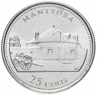 Купить Канада 25 центов (квотер, quarter dollar) 1992 "125 лет Конфедерации Канада - Манитоба"