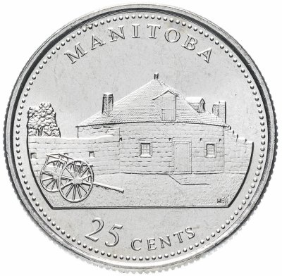 купить Канада 25 центов (квотер, quarter dollar) 1992 "125 лет Конфедерации Канада - Манитоба"