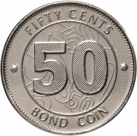 купить Зимбабве 50 центов (cents) 2014
