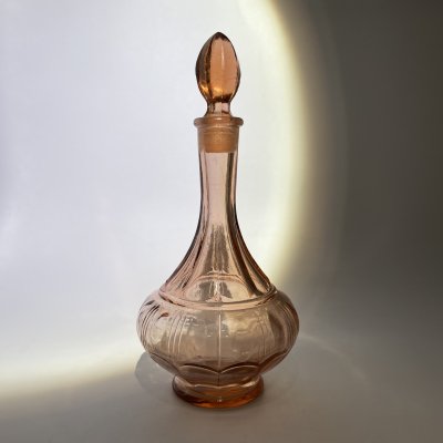 купить Миниатюрный штоф (флакон) розового оттенка, стекло, СССР, 1970-1990 гг.
