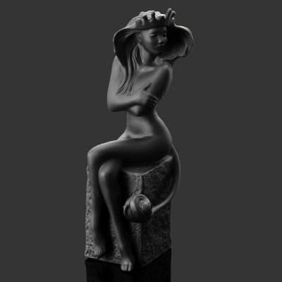 купить Статуэтка "Лев" из серии “Christel Zodiac” (знаки зодиака), дизайнер Кристель Маррот, фарфор, Royal Copenhagen, Дания, 2003-2015 гг.