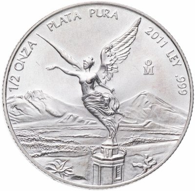 купить Мексика либертад 1/2 унции (1/2 onza, libertad) 2011"Свобода"