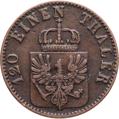 купить Пруссия 3 пфеннига 1863