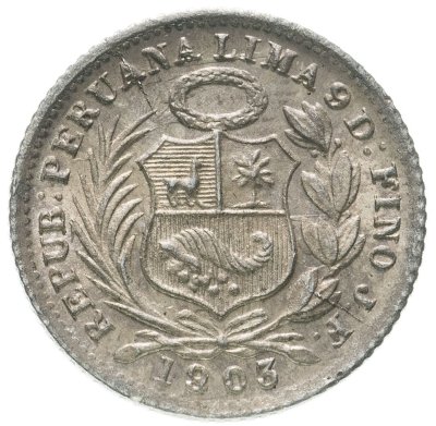 купить Перу 1/2 динеро (dinero) 1903