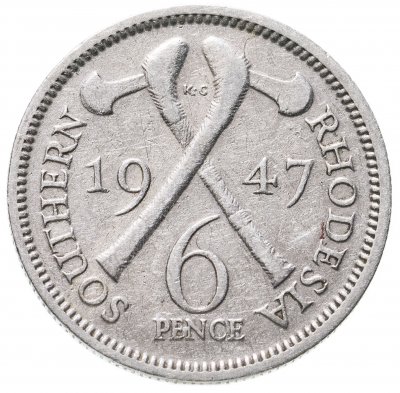 купить Южная Родезия 6 пенсов (pence) 1947