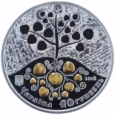 купить Украина 10 гривен 2018 "Копание картошки" (в коробке с сертификатом)