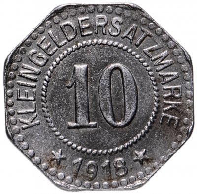 купить Германия, Розенхайм 10 пфенниг 1918
