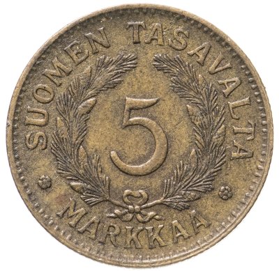 купить Финляндия 5 марок (markkaa) 1948