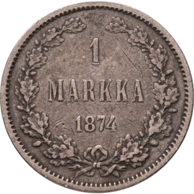 купить 1 марка 1874 S Российская Финляндия