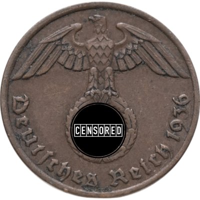купить Германия (Третий рейх) 1 рейхспфенниг (reichspfennig) 1936 A
