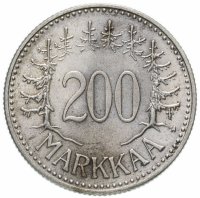 Купить Финляндия 200 марок (markkaa) 1958