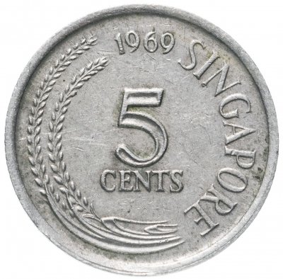 купить Сингапур 5 центов (cents) 1967-1985, случайный год
