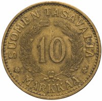 Купить Финляндия 10 марок (markkaa) 1938