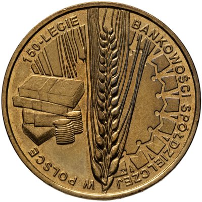 купить Польша 2 злотых 2012 "150 лет Банковскому объединению Польши (150-lecie bankowości spółdzielczej w Polsce)"