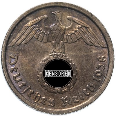 купить Германия (Третий Рейх) 10 рейхспфеннигов (reichspfennig) 1938, знак монетного двора "A" - Берлин