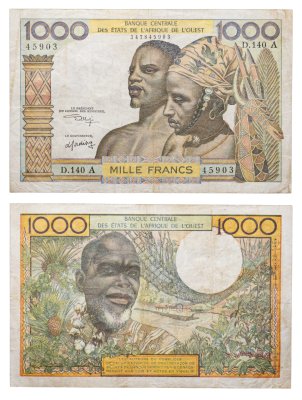 купить Западные Африканские штаты 1000 франков 1959-1965 Côte d'Ivoire