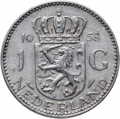 купить Нидерланды 1 гульден (gulden) 1958