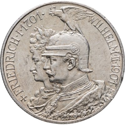 купить Германская Империя 2 марки (mark) 1901 "200 лет Пруссии"