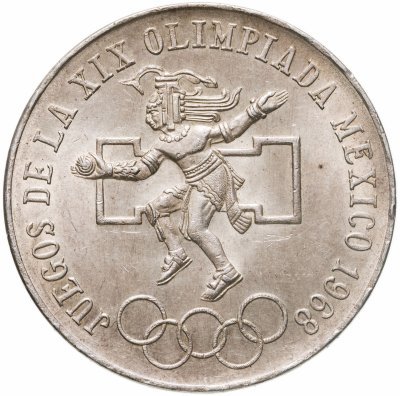 купить Мексика 25 песо (pesos) 1968 Летние Олимпийские игры 1968, Мехико
