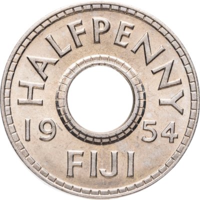 купить Фиджи 1/2 пенни (penny) 1954