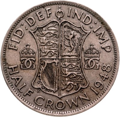 купить Великобритания 1/2 кроны (crown) 1948