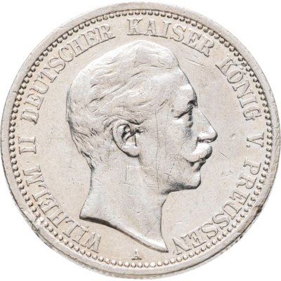 купить Германская Империя, Пруссия 2 марки (mark) 1912 с портретом Вильгельма II
