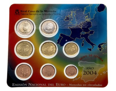 купить Испания Набор Евро (8 монет) 2004