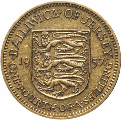 купить Джерси 1/4 шиллинга (shilling) 1957