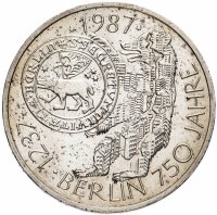 купить Германия 10 марок 1987 "750 лет городу Берлин" J