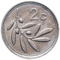 купить Мальта 2 цента (cents) 1991-2002 герб