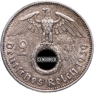 купить Германия Третий Рейх 2 рейхсмарки 1939