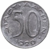 купить Германия (Аахен, Рейнская провинция) 50 пфеннигов 1920 нотгельд "Альфред Ретель"