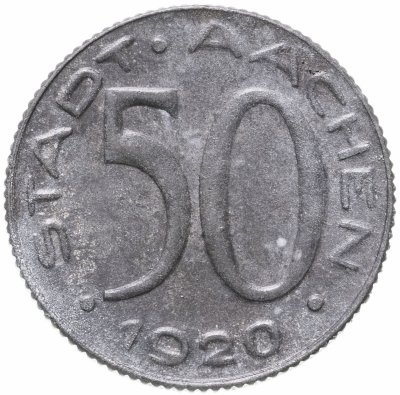 купить Германия (Аахен, Рейнская провинция) 50 пфеннигов 1920 нотгельд "Альфред Ретель"