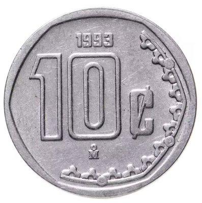 купить Мексика 10 сентаво 1993