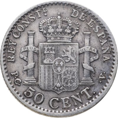 купить Испания 50 сентимо (centimos) 1904 (Альфонсо XIII)