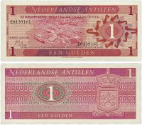 купить Нидерландские Антилы 1 гульден 1970 Pick 20