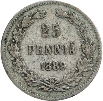 купить 25 пенни (pennia) 1889 L