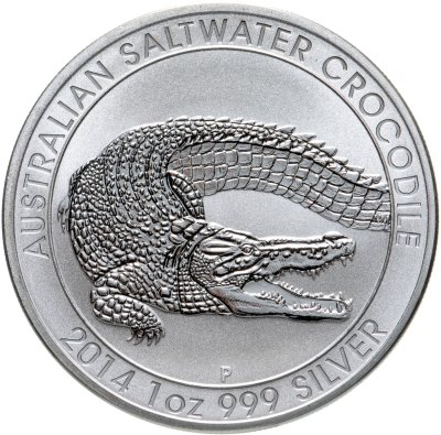 купить Австралия 1 доллар (dollar) 2014 P Australian Saltwater Crocodile (крокодил)