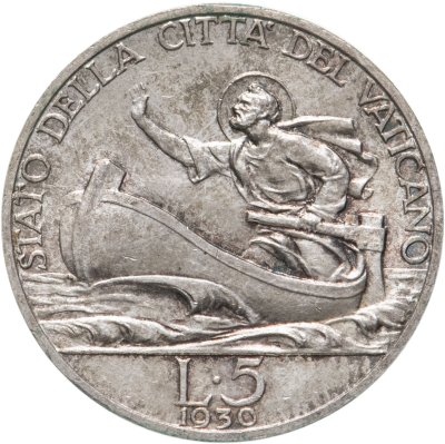 купить Ватикан 5 лир (lire) 1930